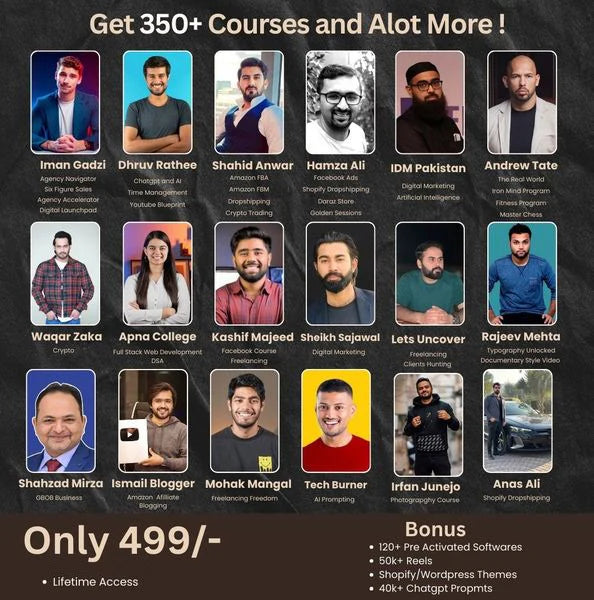 350+ Premium Courses Mega Bundle